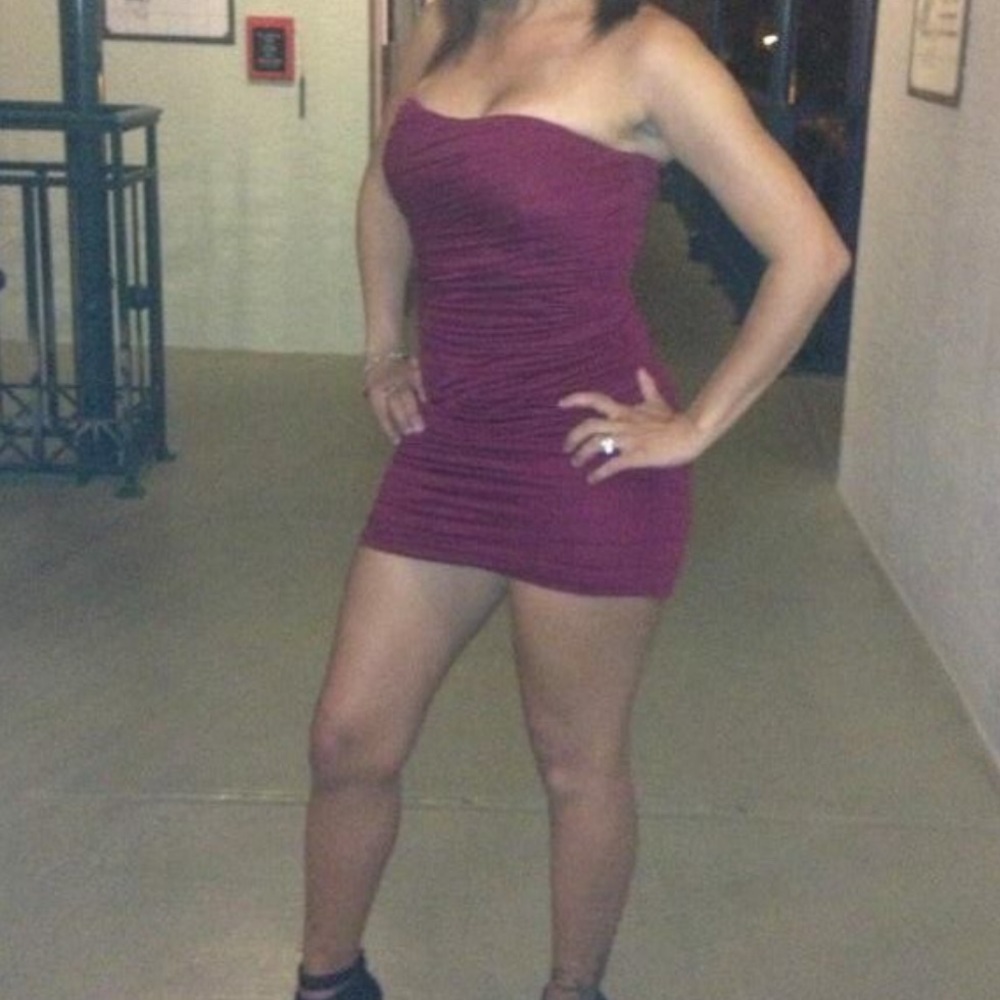 A/X Burgundy Dress